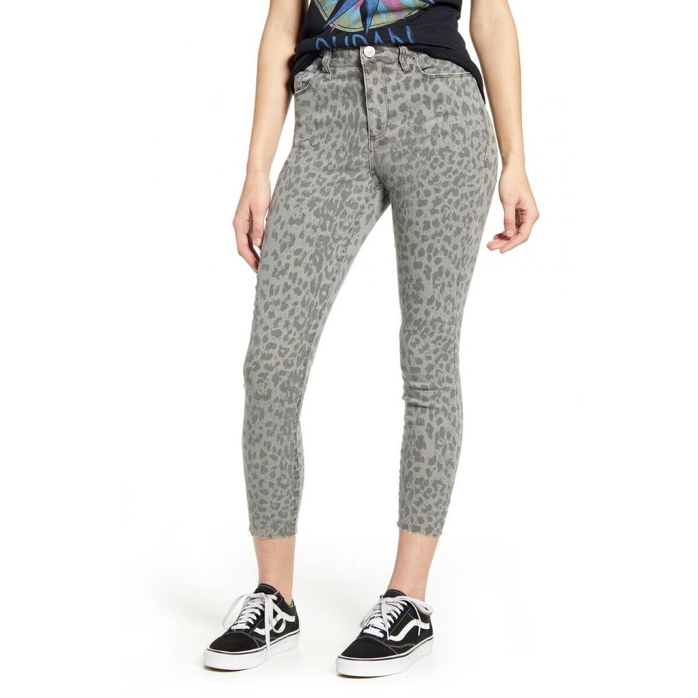 sts blue Leopard Ellie Crop Skinny High Rise Jeans